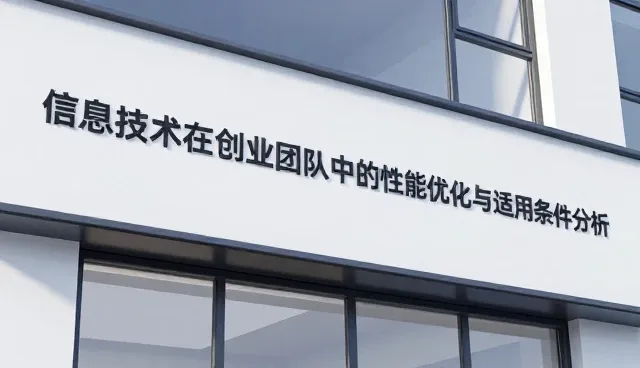 信息技术在创业团队中的性能优化与适用条件分析